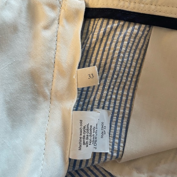 J. Crew Seersucker Striped Shorts Men’s 33 Blue/ White Like New - Picture 5 of 5